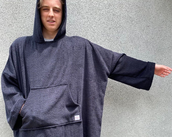 LONG SLEEVE  toweling poncho