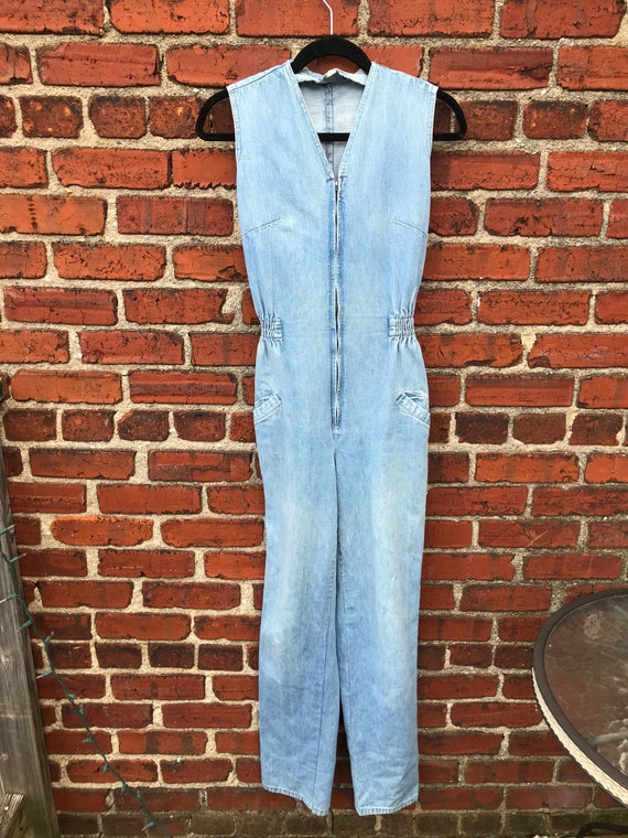 Hallsboro 70’s Vintage Denim Overalls. Perfect Fit