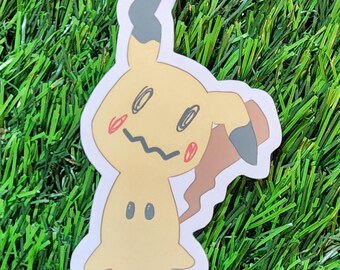 Yellow Ghost Friend Sticker – Cute Kawaii Die-Cut Vinyl Decal