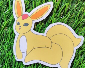 Topaz Fox Familiar Blep | Die Cut Vinyl Stickers | Kawaii stickers for Planner | Cute Gaming