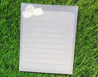 Night Sky Notepad – Moon and Stars Memo Pad, 40 Sheets (4×5")