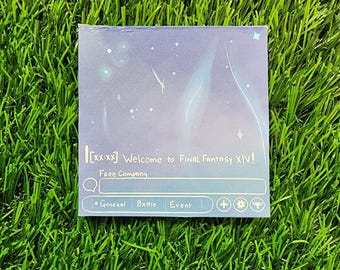 FFXIV Memo Pad: Aetherial Chat, Kawaii Gamer Stationery