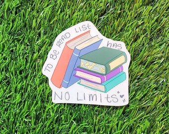 The TBR Has No Limits – Cottagecore Reading Sticker