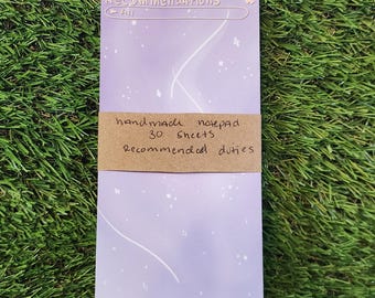 Duty Recommended Notepad: Final Fantasy XIV Stationery (3x6", 30 Sheets)