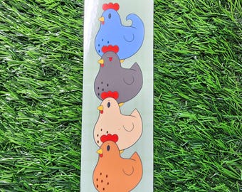 Cozy Farm Chickens • Kawaii Cottagecore Bookmark