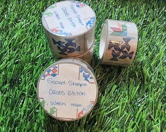 Cross Stitch Washi Tape - Kawaii Decorative Masking Tape
