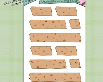Autumn Icons Washi Tape Sticker Sheets