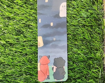 Lantern Festival Friends • Cozy Kawaii Bookmark (Sheepie, Foxy & Ghostie)
