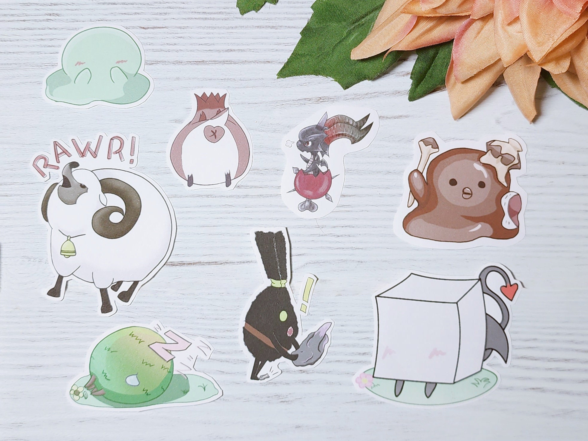 Kawaii Sticker Sheets Cutest Stickers for Journal, Planner, Scrapbook, 