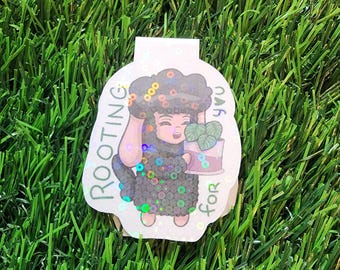 Te apoyamos – Lindo marcapáginas magnético botánico kawaii