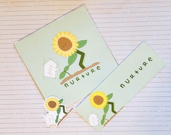 Nurture Sunflower Collection Bundle | Cute Stationery