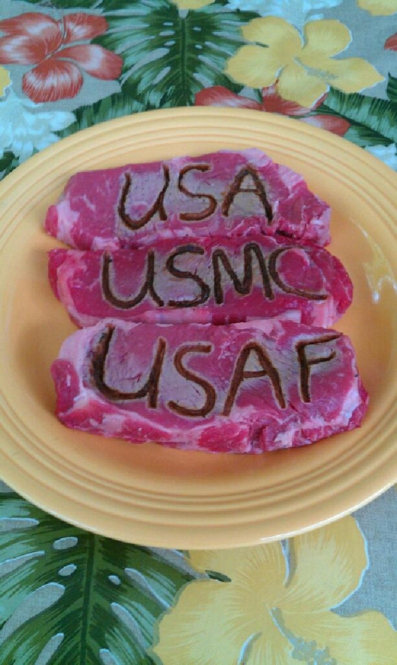 U S A Steak Branding Iron....Steak Brander...Wedding Gifts...Groomsmen gifts....10/% Discount Code SAVE10PERCENT