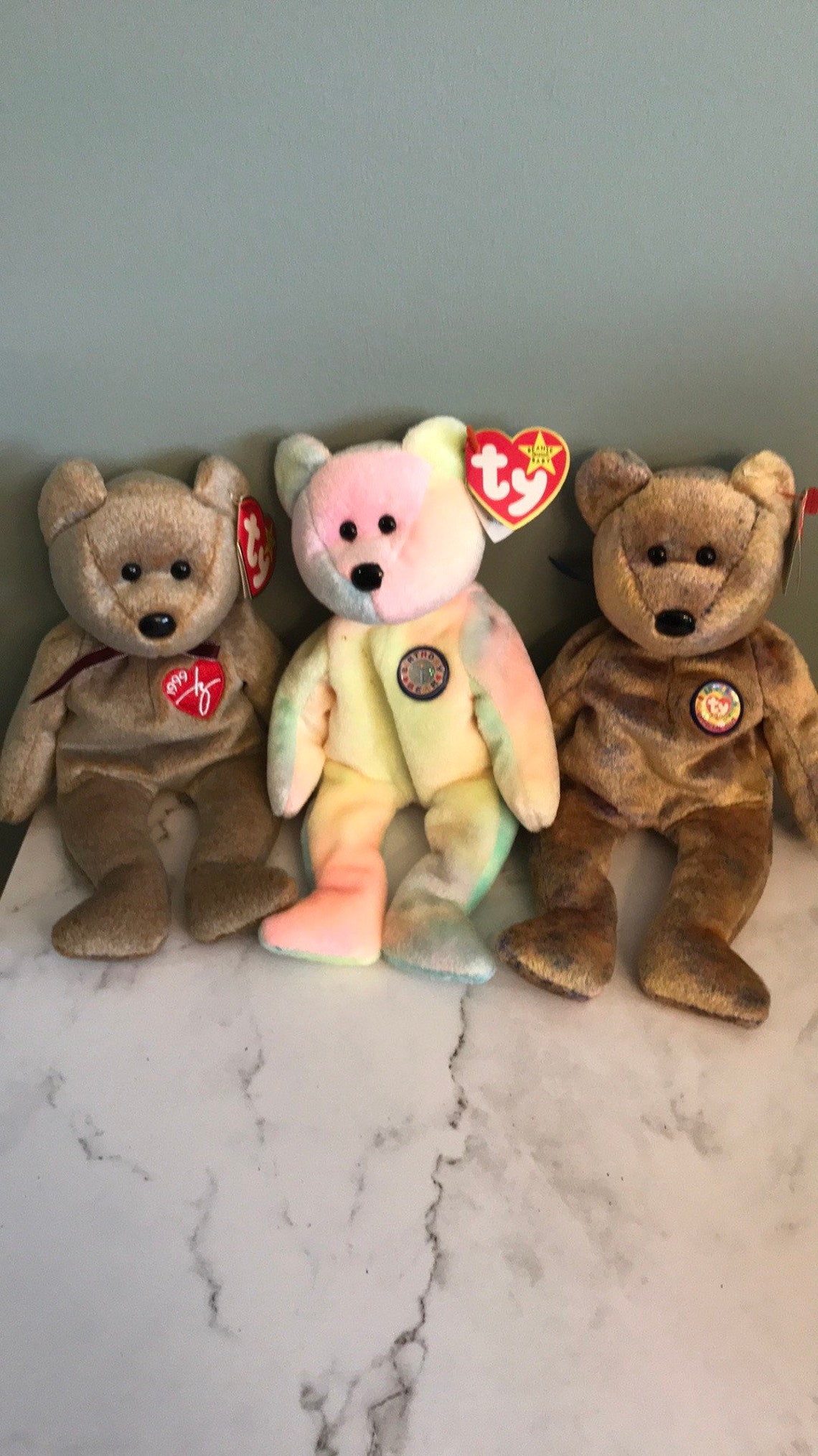 Beanie Babies Bears Set of 3 Etsy