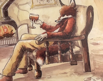 Foxes of the World ポスタープリント - アーティストのサイン入り