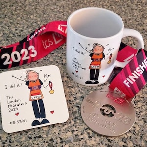 Blackshoe Marathon Mug, Marathon Mug, Personalised Mug, Gift for runner, London, Runner Mug. Marathon, Race, runner, Gift for marathon,Leeds image 5