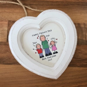 cœur de fête des pères, cadeau pour papa, cadeau de fête des pères d’enfants, meilleur père, cadeau personnalisé pour papa, cadeau de jour de cudtom Fatters, cadeau pour le meilleur père