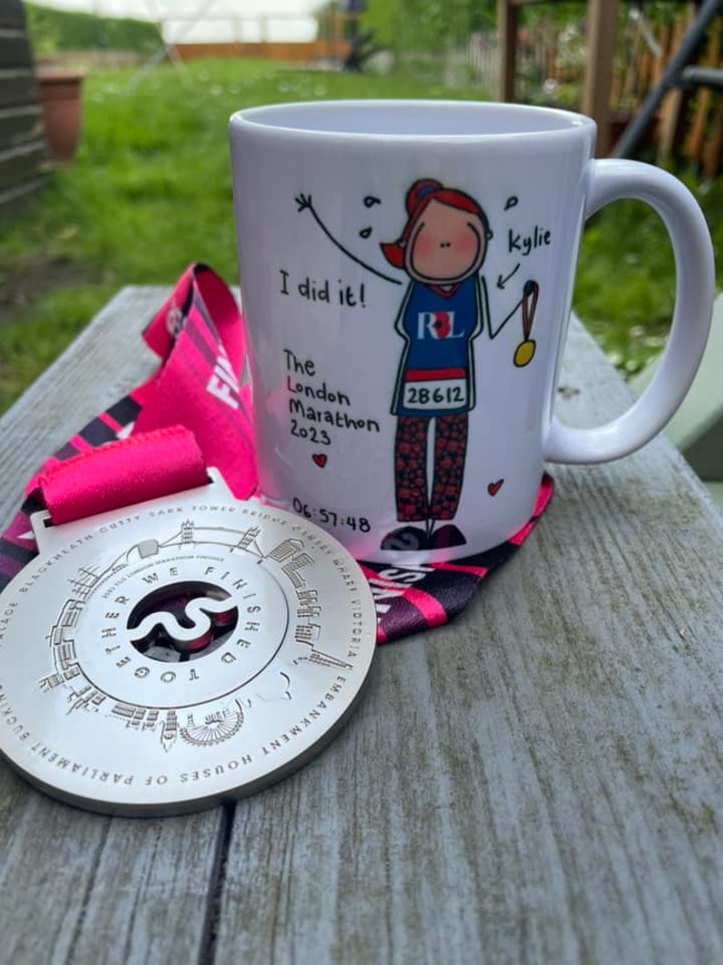 Blackshoe Marathon Mug, Marathon Mug, Personalised Mug, Gift for runner, London, Runner Mug. Marathon, Race, runner, Gift for marathon,Leeds image 10