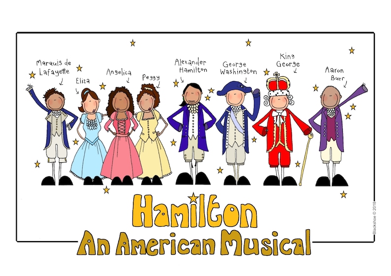 Hamilton Cast Portrait Hamilton Print Alexander Hamilton - Etsy