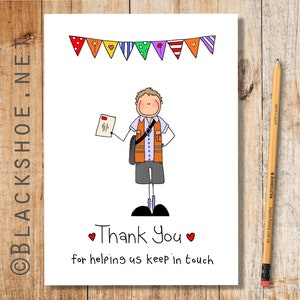 Dank u Post werknemer, Dank u Postie, Keyworker, Dank u, Dank u Keyworker, Postman gift, Traktatie voor Postman