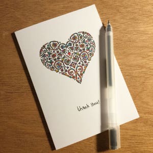 Pacote de cartões de agradecimento, cartões de agradecimento, notas de agradecimento, design de coração, obrigado, design de sapato preto, cartões de agradecimento ilustrados