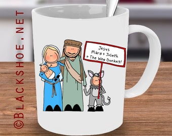 Jesus mary joseph and the wee donkey, Line of Duty Mug, with Quote, AC12 Mug, Hasting,Line of duty fan,Line of Duty Mug,line of duty quote