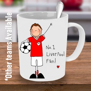 Liverpool No1 Fan Mug, Liverpool football club Mug, Football Mug, Your Team Mug, Number one Liverpool fan, Liverpool Mug, Football fan Mug