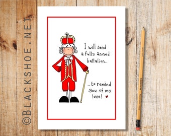 Hamilton Card, King George Quote, Valentine card, Alexander Hamilton, Hamilton Gift, Hamilton Illustration, King George, Hamilton Valentine