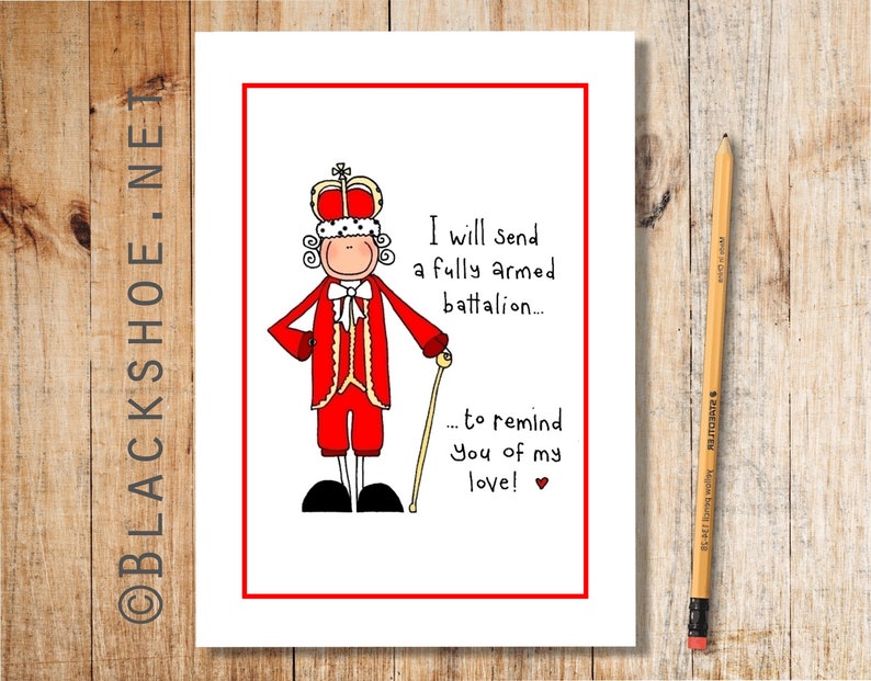 Hamilton Card King Quote Valentine Card Alexander Etsy