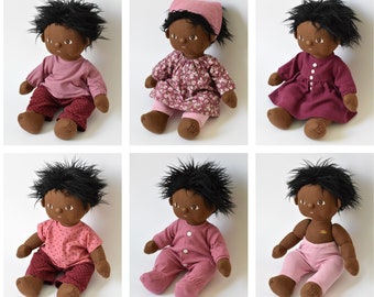 Dinkum Doll Clothes Patterns, Set of 12 PDF Doll Clothing Patterns for Dinkum Dolls