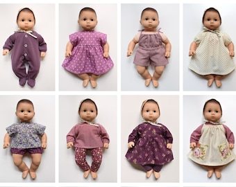 Bitty Baby Doll Clothes Patterns, Set of 12 PDF Doll Clothing Patterns for 15 inch Bitty Baby dolls