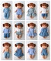 Minikane Doll Clothes Patterns, Set of 12 PDF Doll Clothing Patterns for 34 cm Paola Reina Gordi / Minikane dolls 