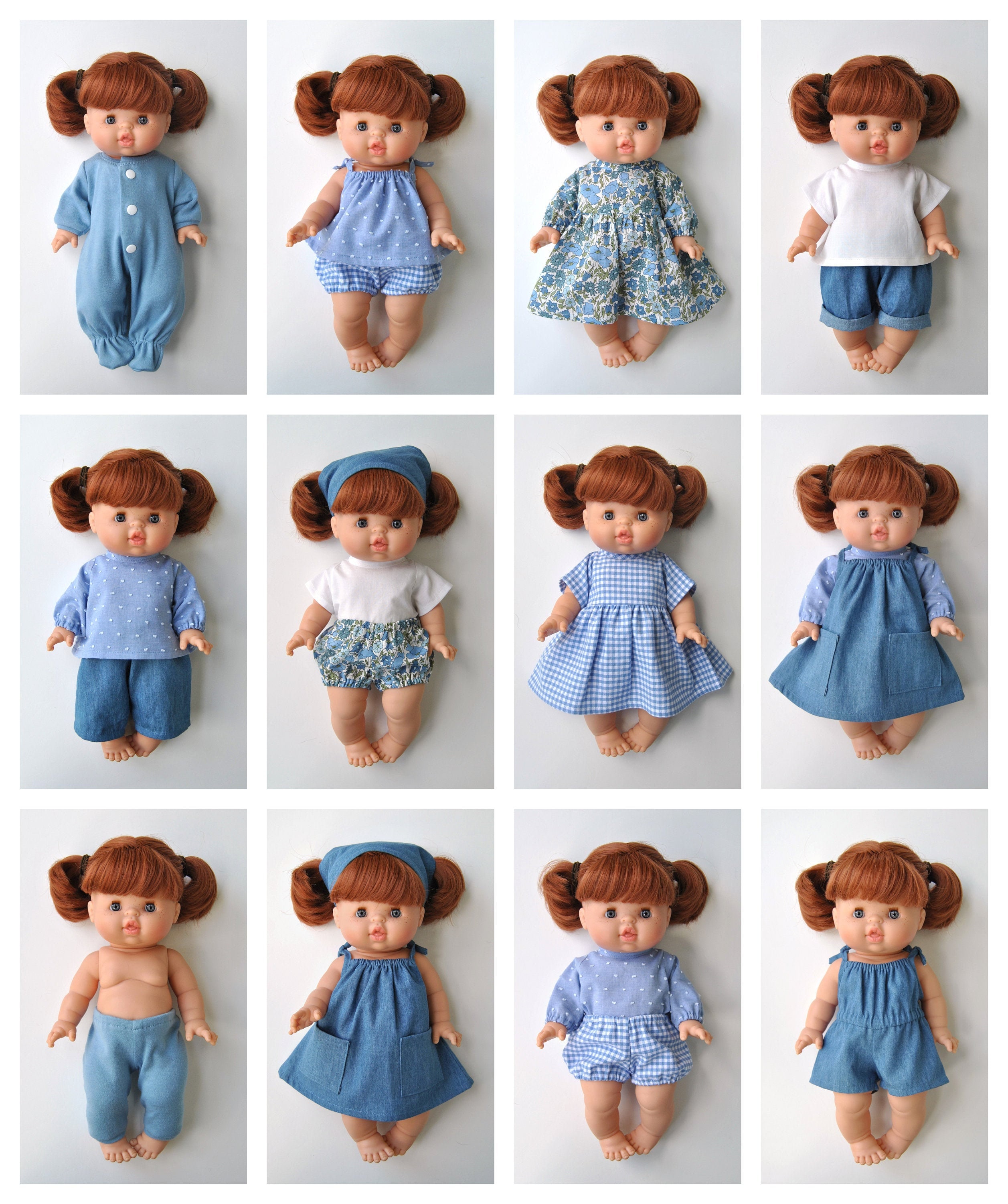 Minikane Doll Clothes Patterns, Set of 12 PDF Doll Clothing Patterns for 34  Cm Paola Reina Gordi / Minikane Dolls -  Canada