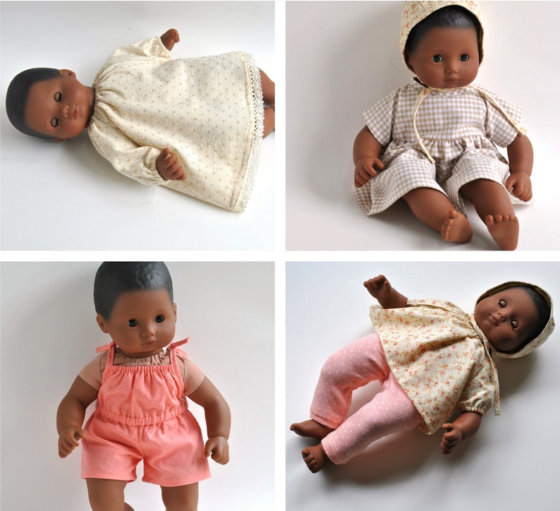 Bitty Baby Doll Clothes Patterns, Set of 12 PDF Doll Clothing Patterns for 15 inch Bitty Baby dolls image 10