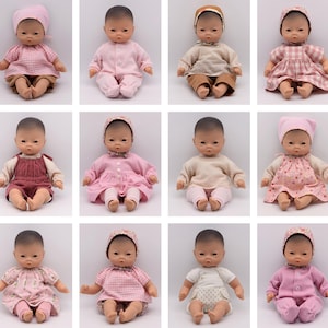 12 Inch Doll Clothes Patterns, Set of 12 PDF Doll Clothing Patterns for 12 Inch (30-31cm) Baby Dolls