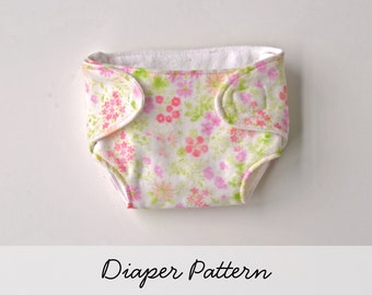 Doll Diaper Pattern for the Wild Marigold Waldorf Baby Doll, Doll Clothes Pattern