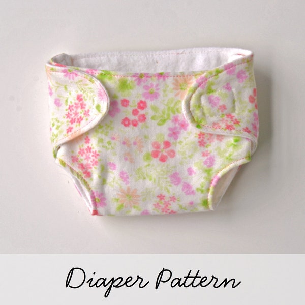 Doll Diaper Pattern for the Wild Marigold Waldorf Baby Doll, Doll Clothes Pattern