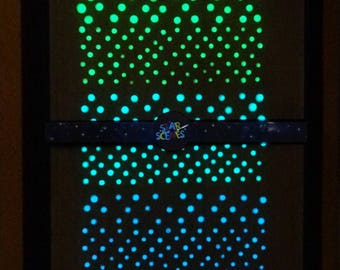 Mini and Micro Glow In The Dark Star Stickers - Star Decor - Star Decorations - Tiny Realistic Glow Stars - Glowing Blue, Green and Aqua