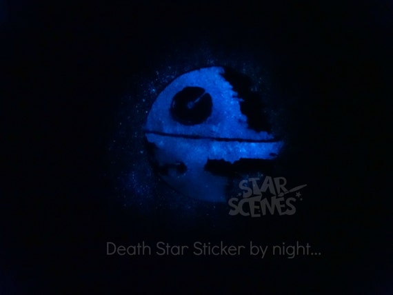 Glow In The Dark Death Star Sticker Perfect Addition To Your Star Wars Inspired Room Decor