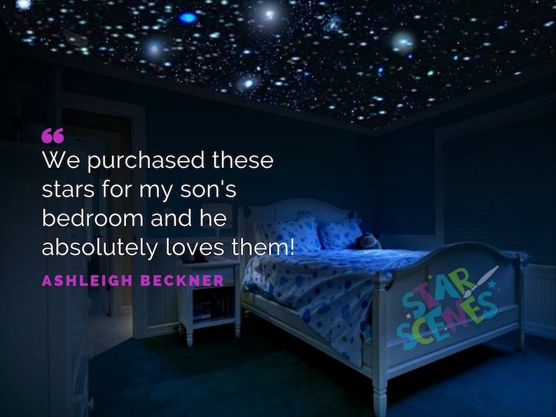 Best Quality Glow in the Dark Stars Star Ceiling Decals Ceiling Stars Tiny Star Stickers for Space Nursery Decor DIY Night Sky Wall Art