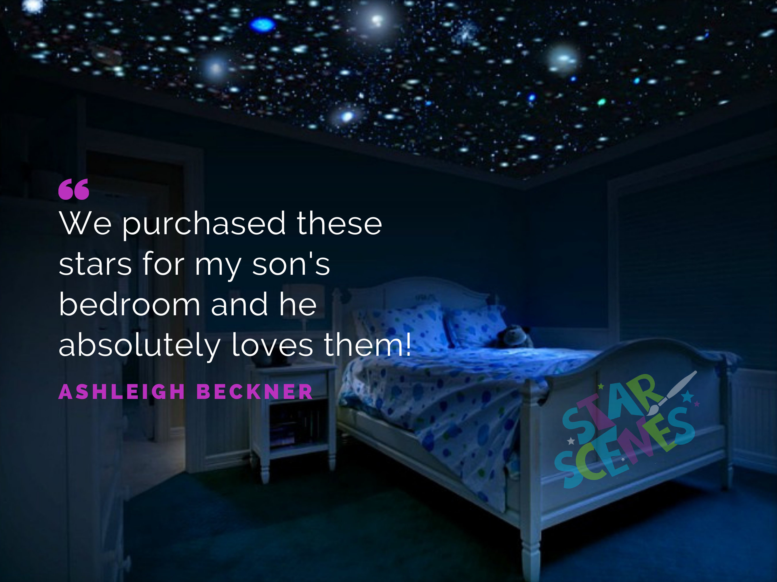 Glow in the dark star bedding online