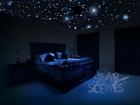 Real Ceiling Stars For Romantic Bedroom Surprise Anniversary Gift Diy Glow In The Dark Star Decals Free Gift Wrapping Celestial Skies