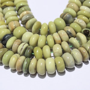 Natural Green Serpentine Gemstone Plain Smooth Square Heishi Choki Shape Beads 4-5 MM 16 Inch Long 1 Strand Free Shipping
