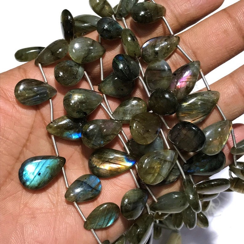 8 Labradorite Plain beads Multi Fire AAA quality Size 10 to 19 mm Natural Gemstone 50/% OFF Natural Labradorite Plain Almond Beads