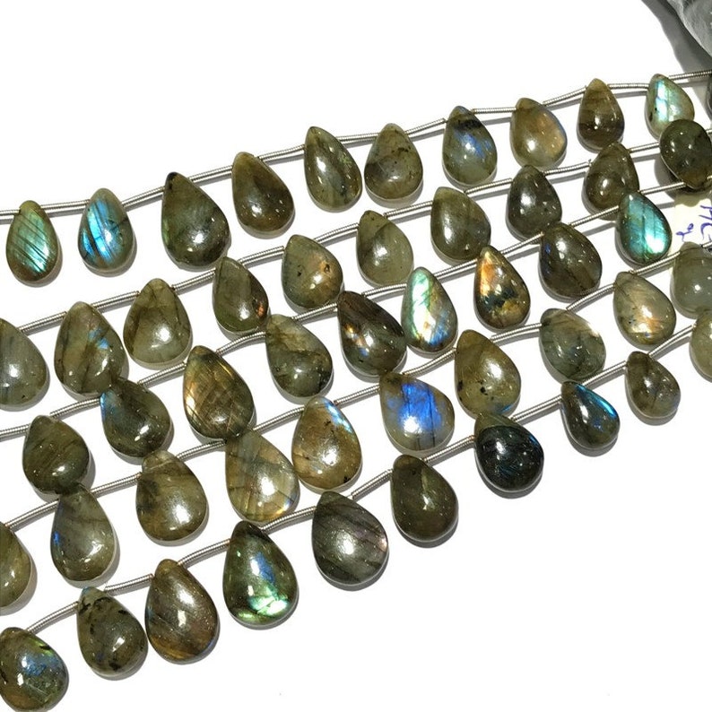 8 Labradorite Plain beads Multi Fire AAA quality Size 10 to 19 mm Natural Gemstone 50/% OFF Natural Labradorite Plain Almond Beads