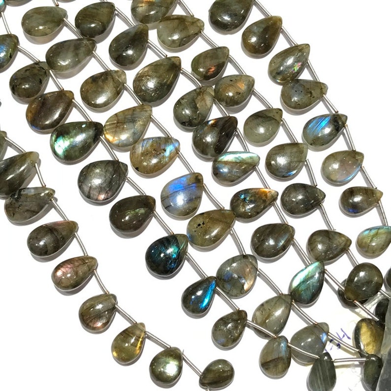 8 Labradorite Plain beads Multi Fire AAA quality Size 10 to 19 mm Natural Gemstone 50/% OFF Natural Labradorite Plain Almond Beads