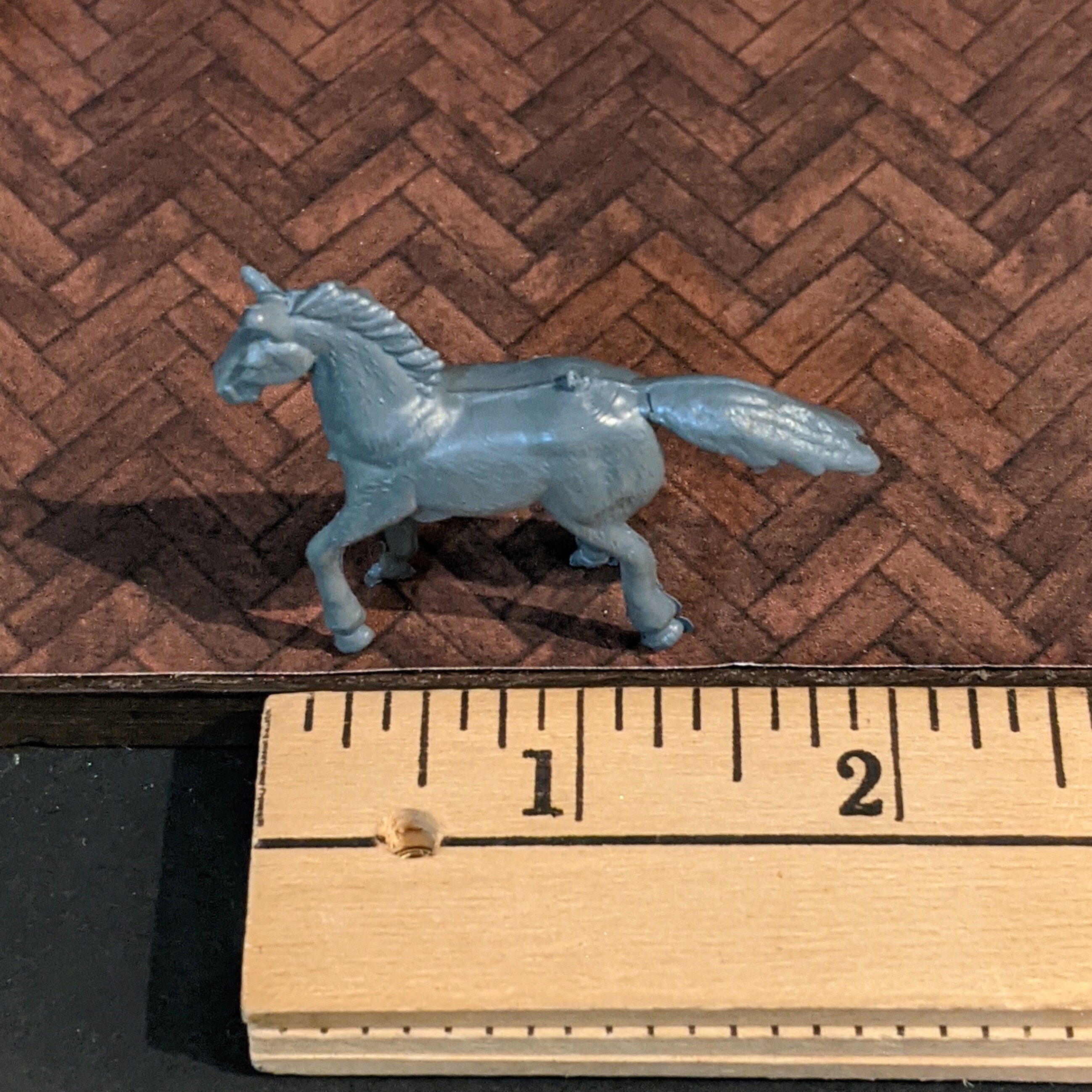 6 Miniature Vintage Grey Gray Plastic Toy Horses Etsy