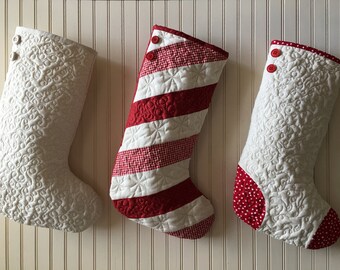 quilted christmas stocking choose one 1 stocking red and white candy cane - Etsy Christmas Stockings quilted christmas stocking choose one 1 stocking red and white candy cane - Etsy Christmas Stockings