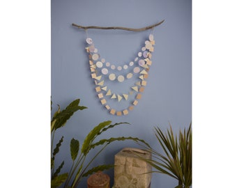 Wall hanging Hand-painted - DELYSIA multi-strand garland - Wedding Chair decoration - Delysia paper garland chair necklace