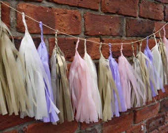 Pastel colour large tassels ~ DELYSIA ~ pink,lilac,cream,sand,gold Elegant wedding decoration - Handmade decor - home&party decor