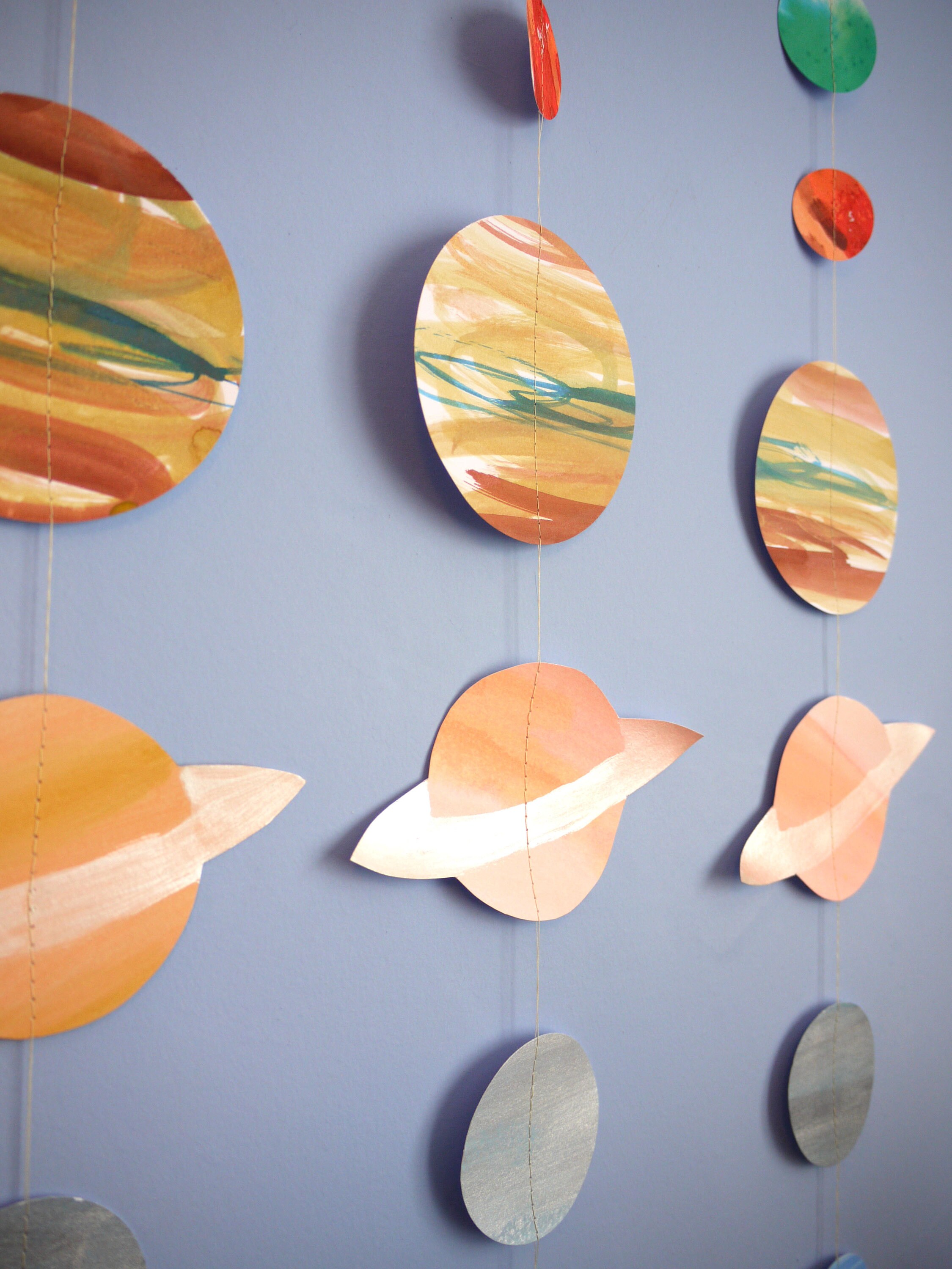 SOLAR SYSTEM Wall Hanging Handpainted Original Celestial Etsy UK